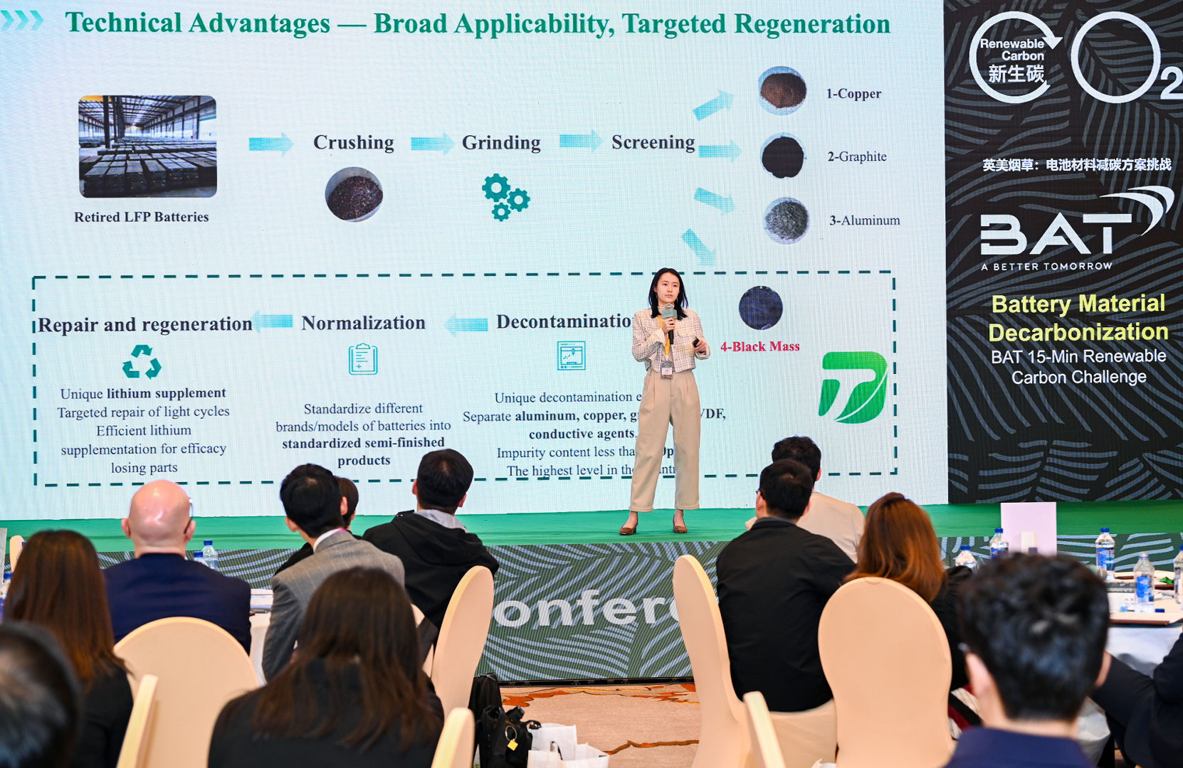 Ms Hu Yunchang, CFO of ToDawn Tech presents